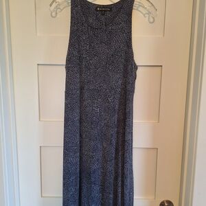 Athleta Gray Sheath Maxi Dress Sleeveless Halter Casual